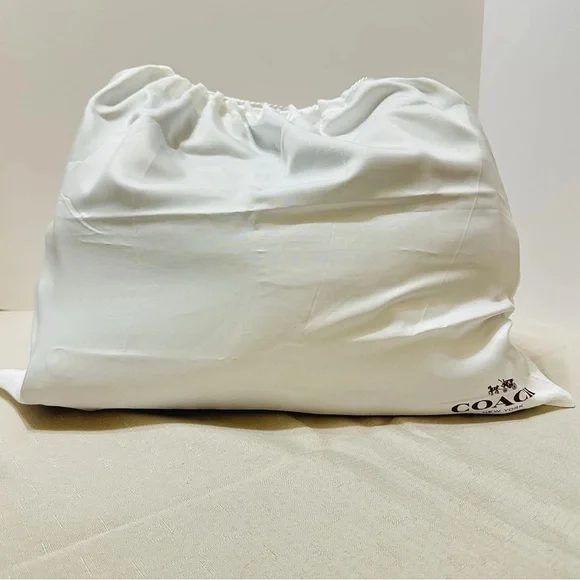 Coach Rogue 36 dark blue whipstitch double handles - Picture 14 of 16